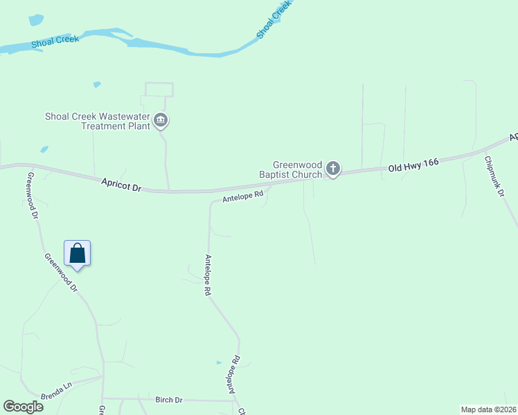 map of restaurants, bars, coffee shops, grocery stores, and more near 2957-2997 Antelope Road in Joplin