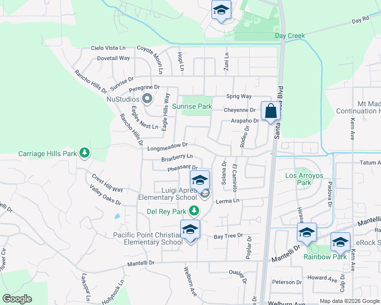 map of restaurants, bars, coffee shops, grocery stores, and more near 1341 Briarberry Lane in Gilroy
