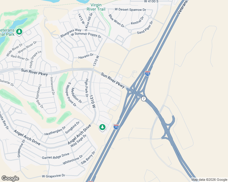 map of restaurants, bars, coffee shops, grocery stores, and more near 1174 West Graham Drive in St. George