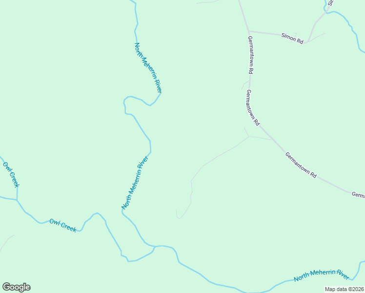 map of restaurants, bars, coffee shops, grocery stores, and more near 396 Willow Bottom Lane in Keysville