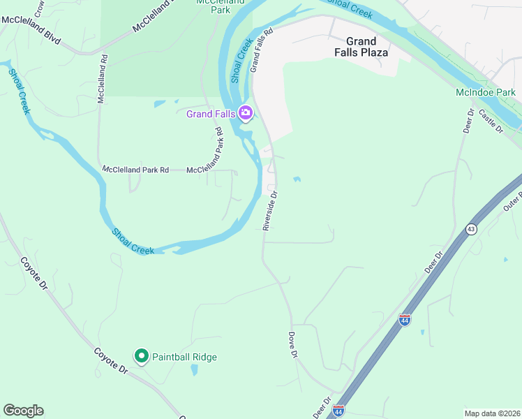 map of restaurants, bars, coffee shops, grocery stores, and more near 5541-5559 Riverside Dr in Joplin