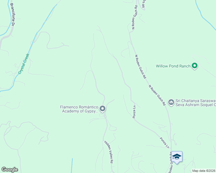 map of restaurants, bars, coffee shops, grocery stores, and more near 1130 Hidden Valley Road in Soquel
