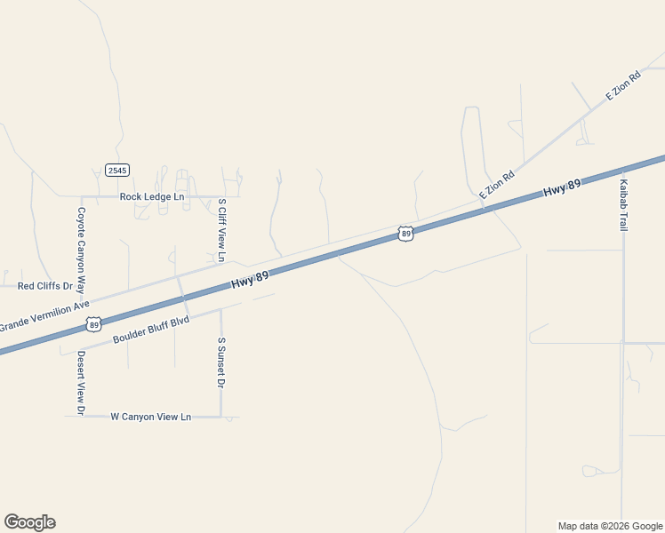 map of restaurants, bars, coffee shops, grocery stores, and more near 5325 U.S. 89 in Kanab