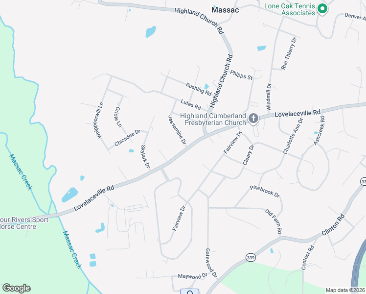 map of restaurants, bars, coffee shops, grocery stores, and more near 201 Jessamine Drive in Paducah