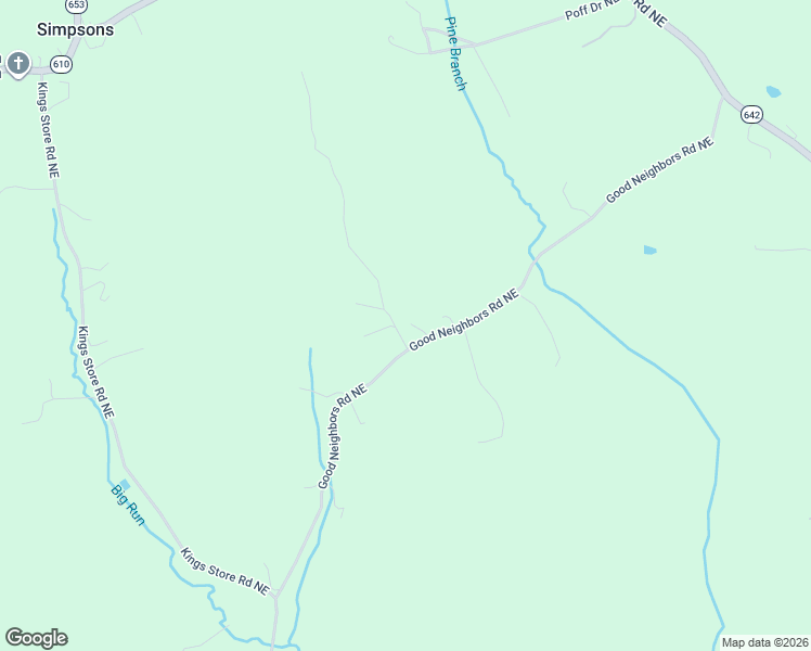 map of restaurants, bars, coffee shops, grocery stores, and more near 476 Good Neighbors Road Northeast in Check