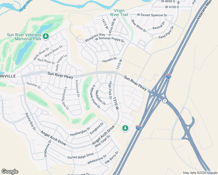 map of restaurants, bars, coffee shops, grocery stores, and more near 1356 Country Club Drive in St. George
