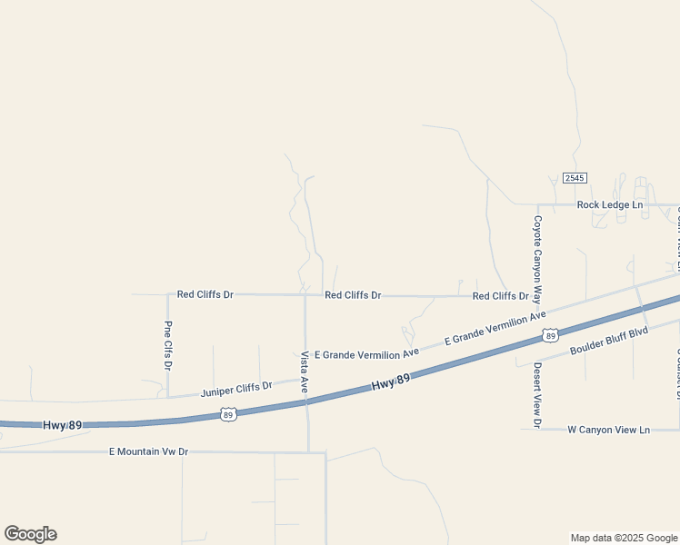 map of restaurants, bars, coffee shops, grocery stores, and more near 4441 Red Cliffs Drive in Kanab