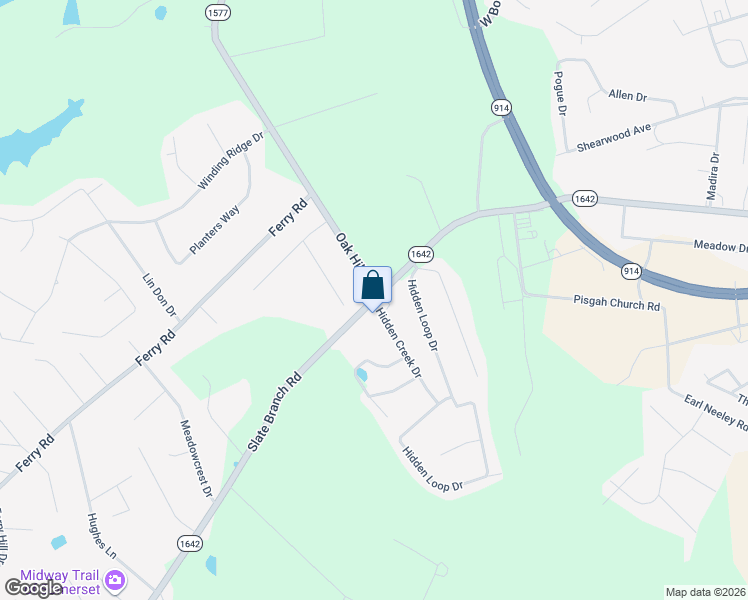 map of restaurants, bars, coffee shops, grocery stores, and more near 1200 Slate Branch Road in Somerset