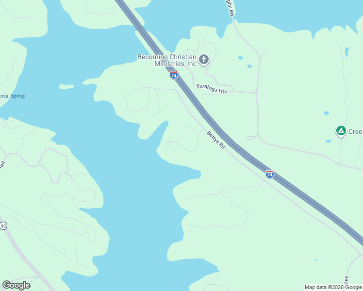 map of restaurants, bars, coffee shops, grocery stores, and more near Chelsea in Eddyville