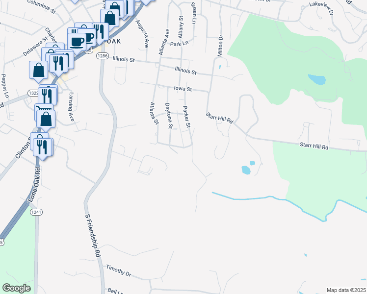 map of restaurants, bars, coffee shops, grocery stores, and more near 442 Hutchinson St in Paducah