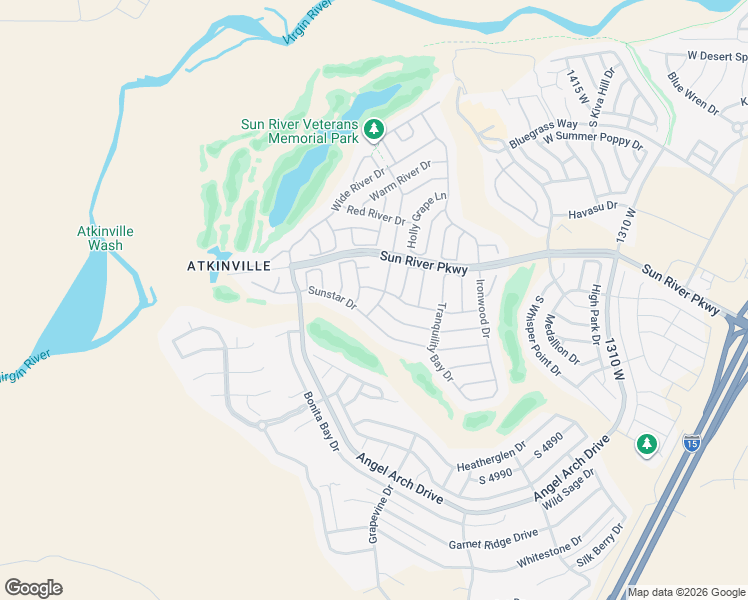 map of restaurants, bars, coffee shops, grocery stores, and more near 4644 South Big River Drive in St. George