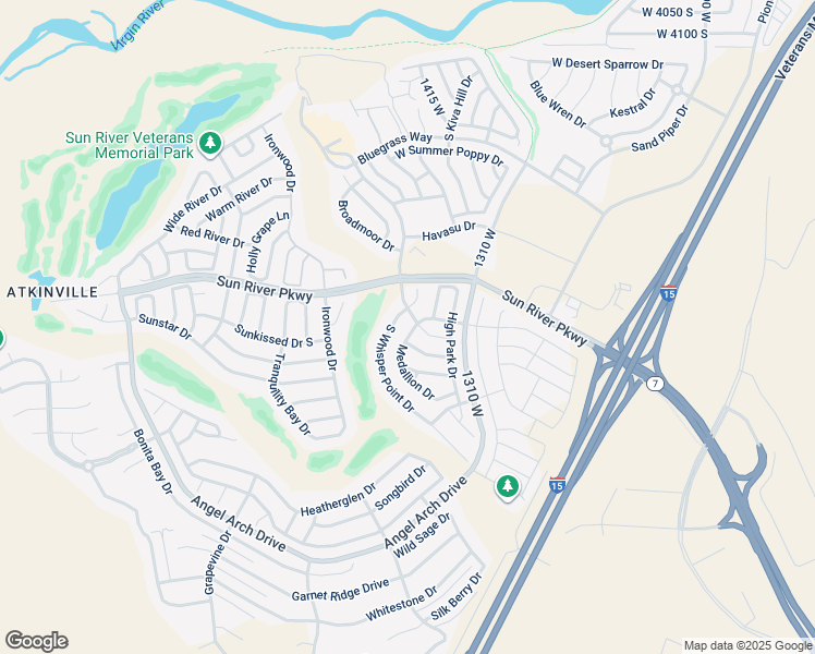 map of restaurants, bars, coffee shops, grocery stores, and more near 4652 Medallion Drive in St. George