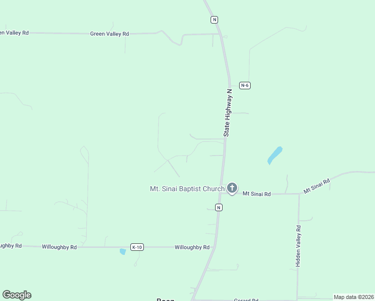 map of restaurants, bars, coffee shops, grocery stores, and more near Crystal Valley Road in Clever