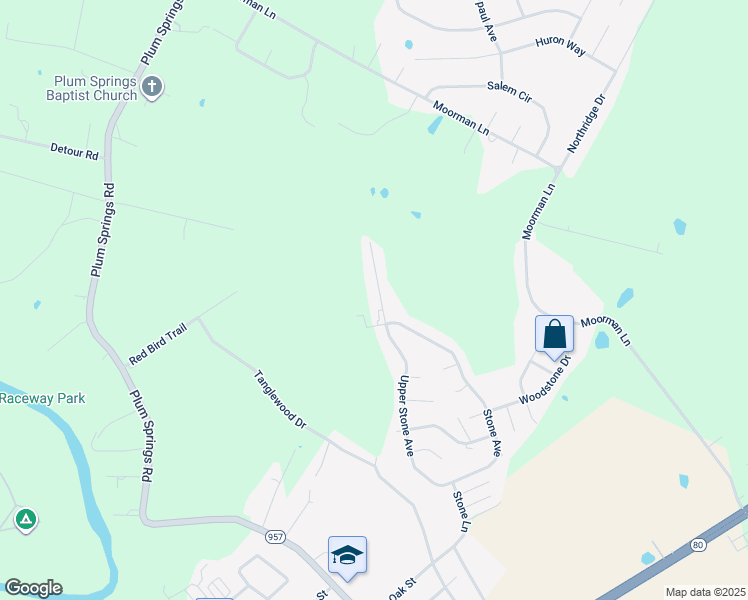 map of restaurants, bars, coffee shops, grocery stores, and more near 415 Upper Stone Avenue in Bowling Green