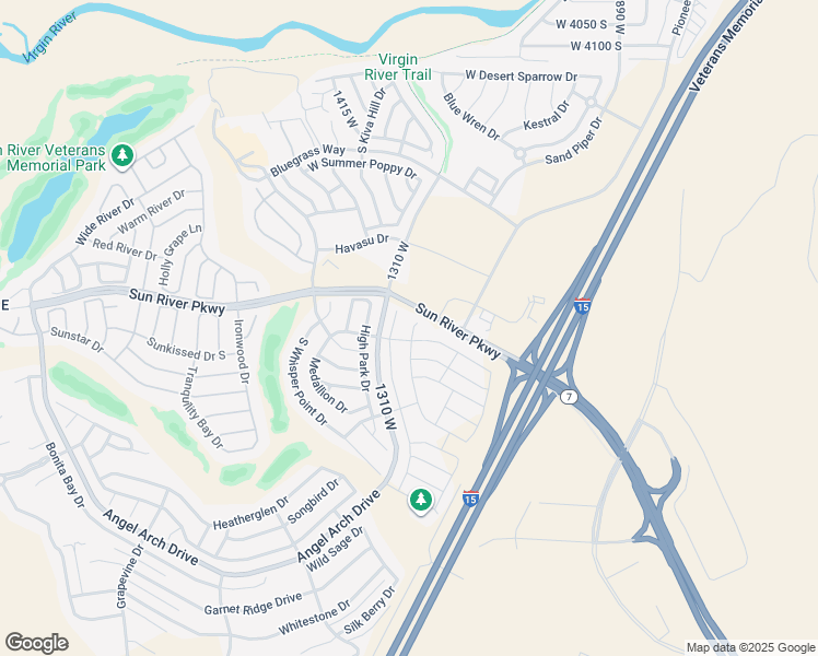 map of restaurants, bars, coffee shops, grocery stores, and more near 4616 South Wallace Circle in St. George