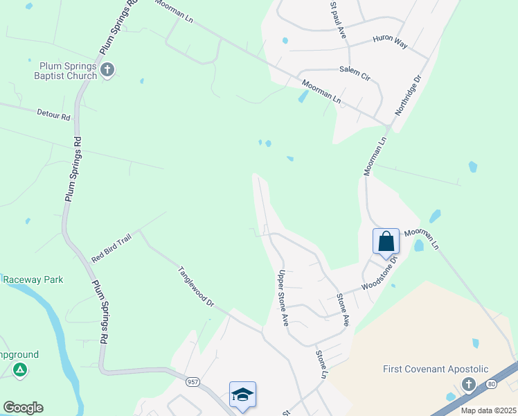 map of restaurants, bars, coffee shops, grocery stores, and more near 415 Upper Stone Avenue in Bowling Green