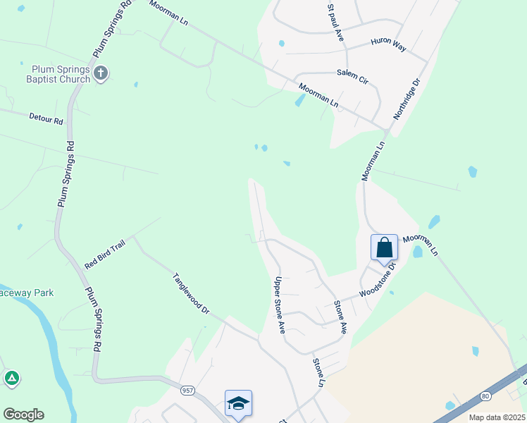 map of restaurants, bars, coffee shops, grocery stores, and more near 440 Upper Stone Avenue in Bowling Green