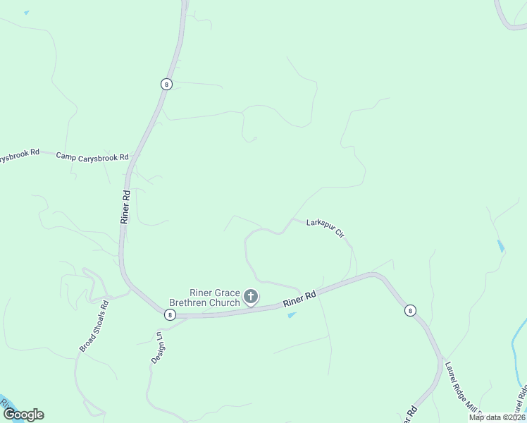 map of restaurants, bars, coffee shops, grocery stores, and more near 5850 Riner Road in Riner