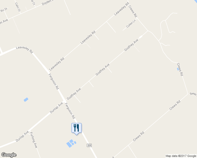 map of restaurants, bars, coffee shops, grocery stores, and more near 3040 Godfrey Avenue in Gilroy