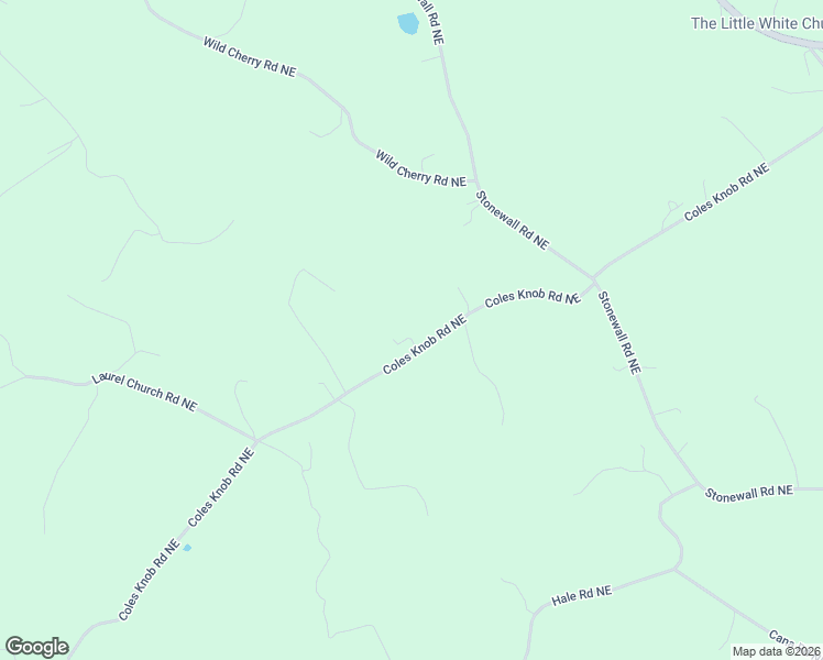 map of restaurants, bars, coffee shops, grocery stores, and more near 1704 Coles Knob Road Northeast in Pilot