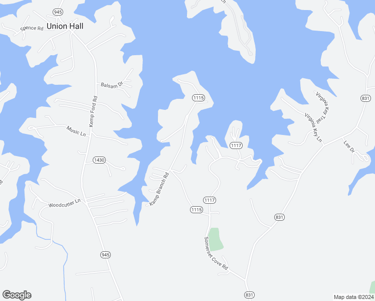 map of restaurants, bars, coffee shops, grocery stores, and more near 414 Dodee Lane in Union Hall