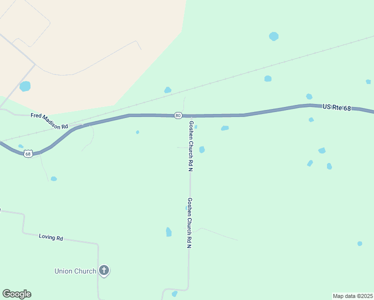 map of restaurants, bars, coffee shops, grocery stores, and more near 253 Goshen Church North Road in Bowling Green