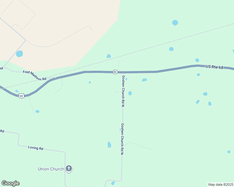 map of restaurants, bars, coffee shops, grocery stores, and more near 253 Goshen Church North Road in Bowling Green