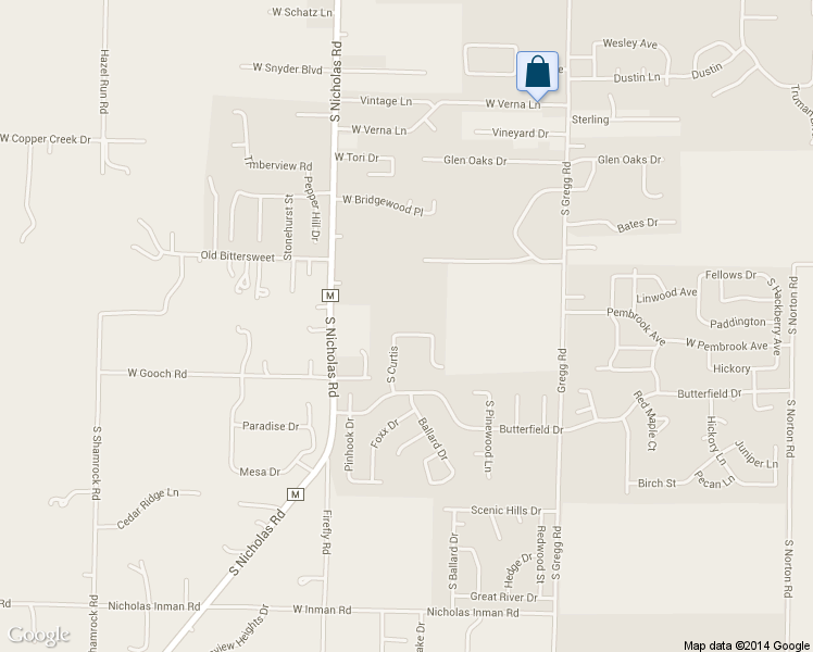 map of restaurants, bars, coffee shops, grocery stores, and more near 1255 Bluegrass Road in Nixa