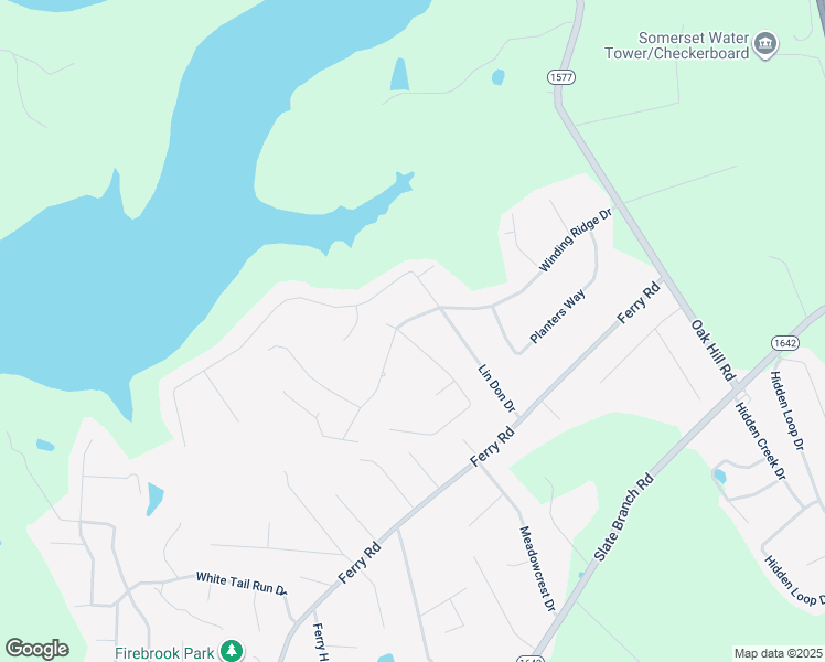 map of restaurants, bars, coffee shops, grocery stores, and more near 1063-1075 Winding Ridge Drive in Somerset