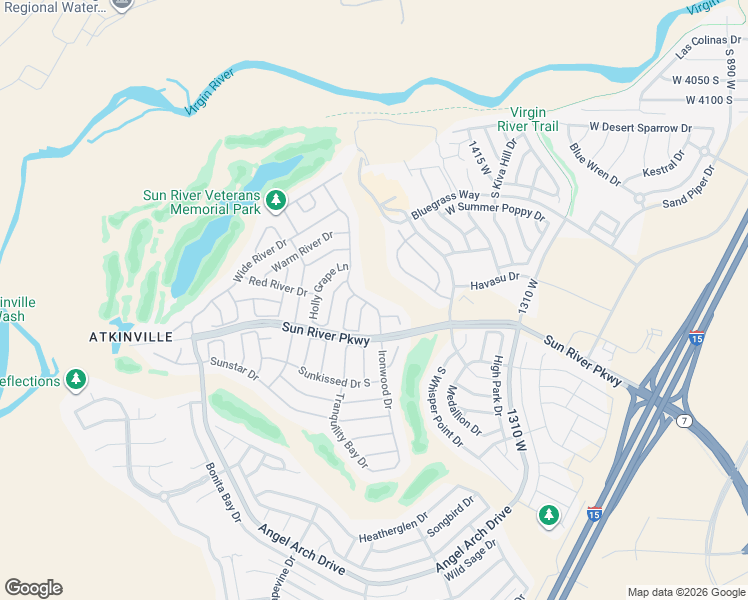 map of restaurants, bars, coffee shops, grocery stores, and more near 4507 Ironwood Drive in St. George