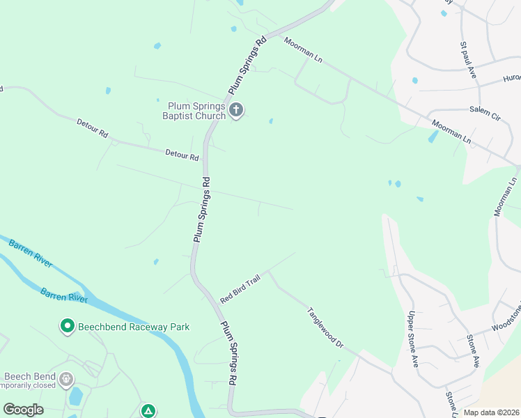 map of restaurants, bars, coffee shops, grocery stores, and more near Robins Nest Drive in Bowling Green