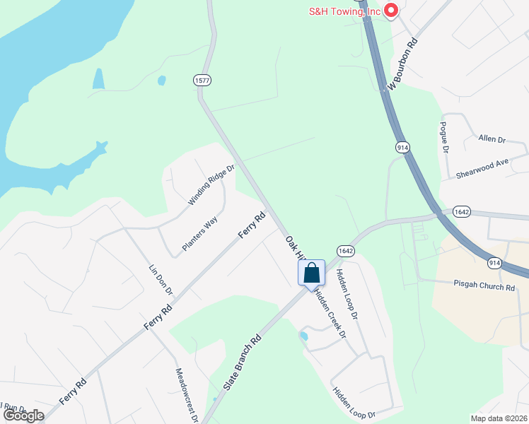 map of restaurants, bars, coffee shops, grocery stores, and more near 4035 Oak Hill Road in Somerset