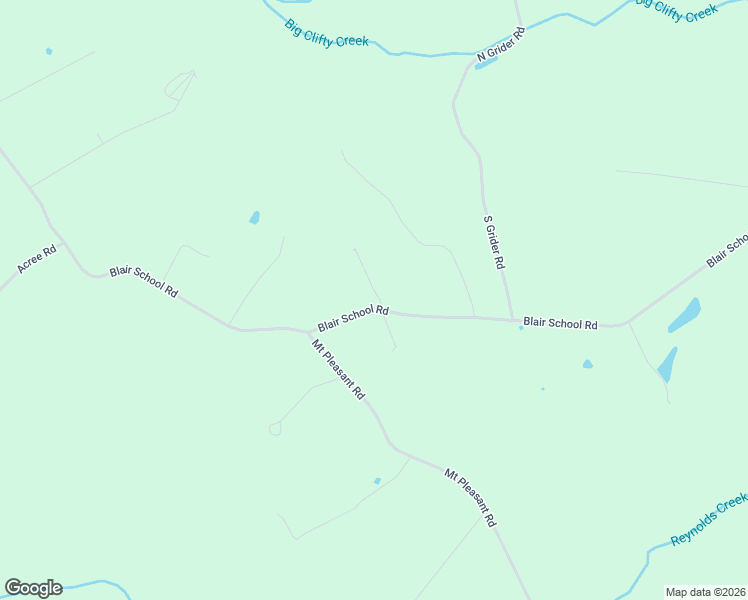 map of restaurants, bars, coffee shops, grocery stores, and more near Blair Schoolhouse Road in Russell Springs