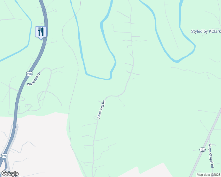 map of restaurants, bars, coffee shops, grocery stores, and more near 1073 Altice Mill Road in Rocky Mount