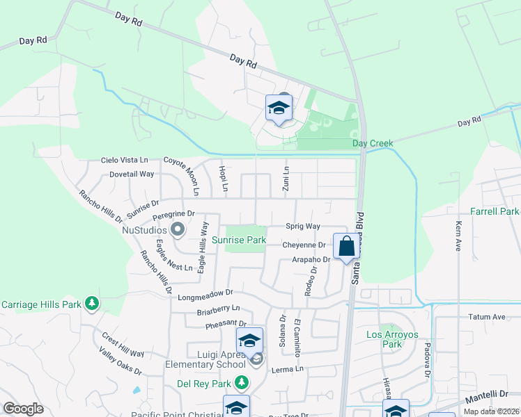 map of restaurants, bars, coffee shops, grocery stores, and more near 9652 Cooper Place in Gilroy