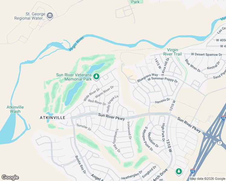 map of restaurants, bars, coffee shops, grocery stores, and more near 1684 Desert Rose Drive in St. George