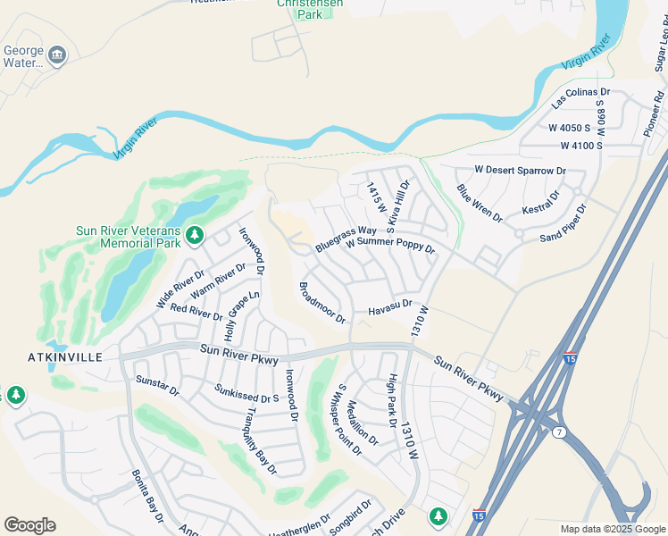 map of restaurants, bars, coffee shops, grocery stores, and more near 4366 Aspen Glow Drive West in St. George