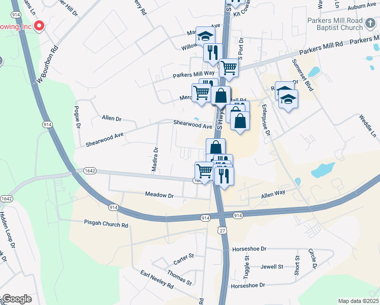 map of restaurants, bars, coffee shops, grocery stores, and more near 74-98 Jahan Drive in Somerset
