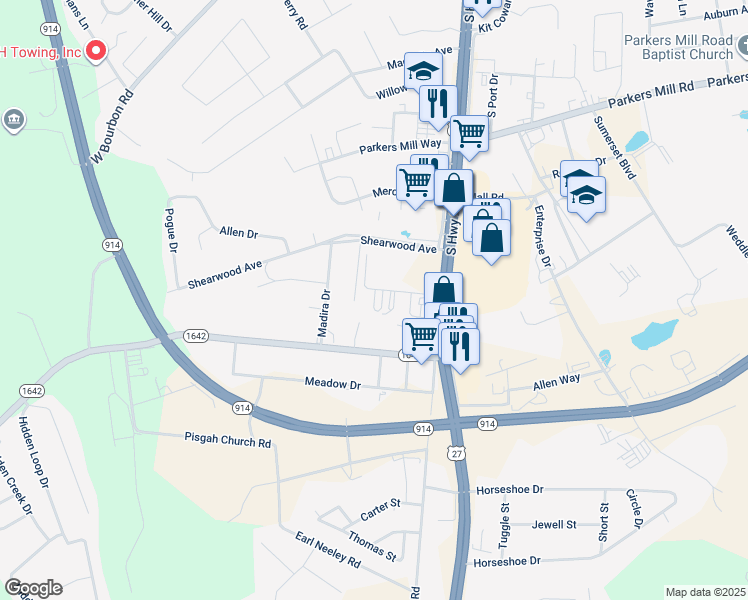 map of restaurants, bars, coffee shops, grocery stores, and more near 74-98 Jahan Drive in Somerset