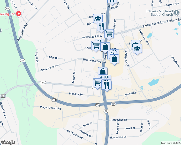 map of restaurants, bars, coffee shops, grocery stores, and more near 74-98 Jahan Drive in Somerset