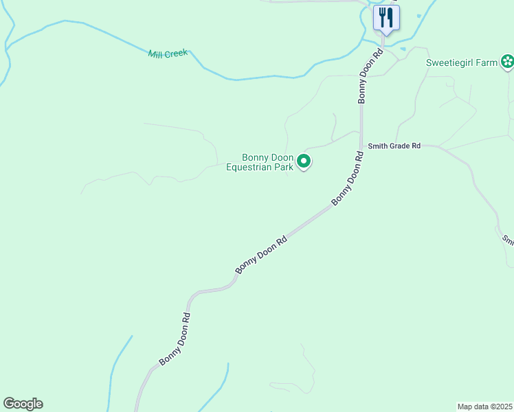 map of restaurants, bars, coffee shops, grocery stores, and more near 575 Brisa Del Mar in Santa Cruz