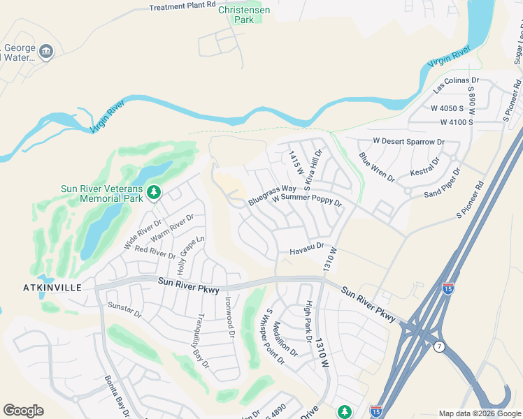 map of restaurants, bars, coffee shops, grocery stores, and more near 4375 Aspen Glow Drive West in St. George