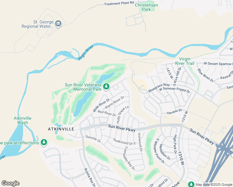 map of restaurants, bars, coffee shops, grocery stores, and more near 1728 Wide River Drive in St. George