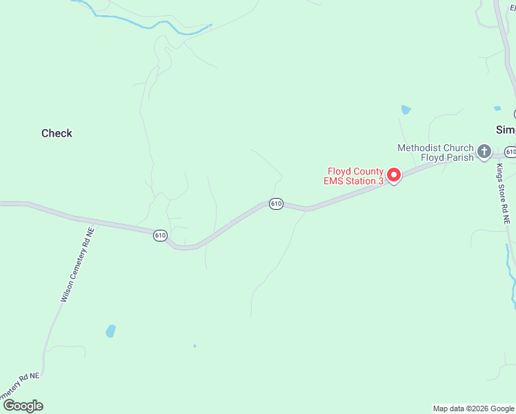 map of restaurants, bars, coffee shops, grocery stores, and more near 1944-2004 Daniels Run Road Northeast in Floyd