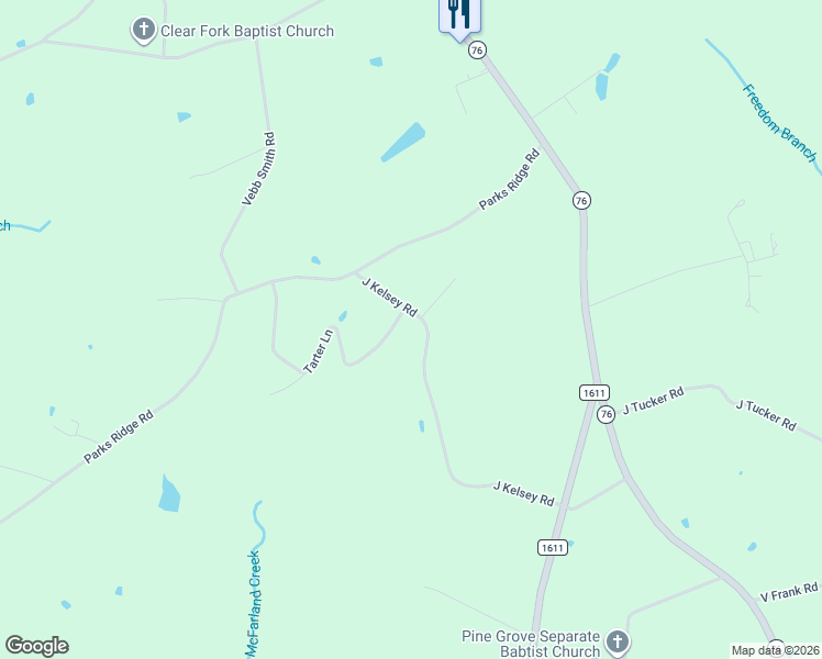 map of restaurants, bars, coffee shops, grocery stores, and more near 145 J Kelsey Road in Russell Springs