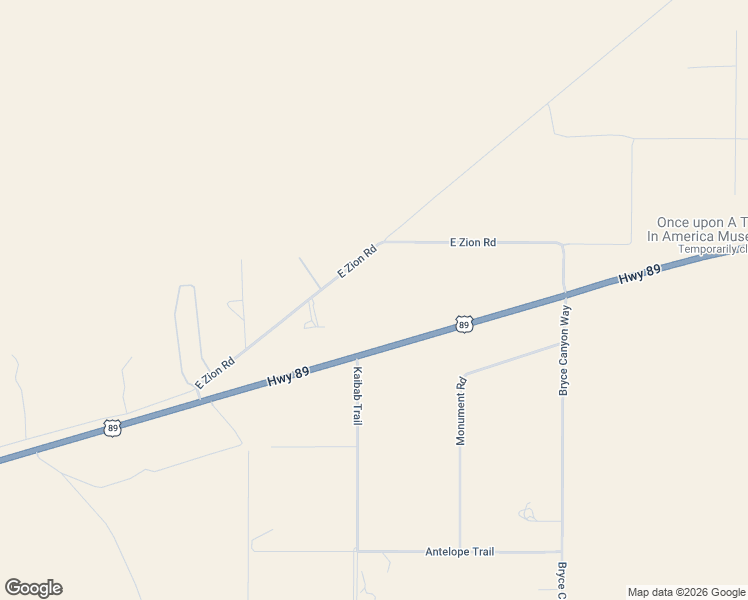 map of restaurants, bars, coffee shops, grocery stores, and more near 6026 Zion Road in Kanab