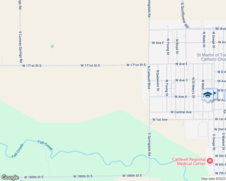 map of restaurants, bars, coffee shops, grocery stores, and more near 33 North Caldwell Boulevard in Caldwell