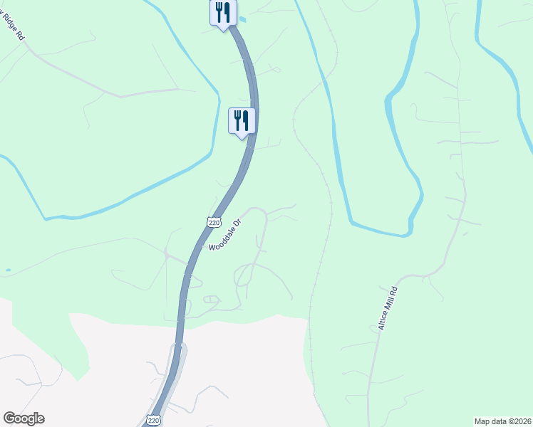 map of restaurants, bars, coffee shops, grocery stores, and more near 291 Woodale Drive in Rocky Mount