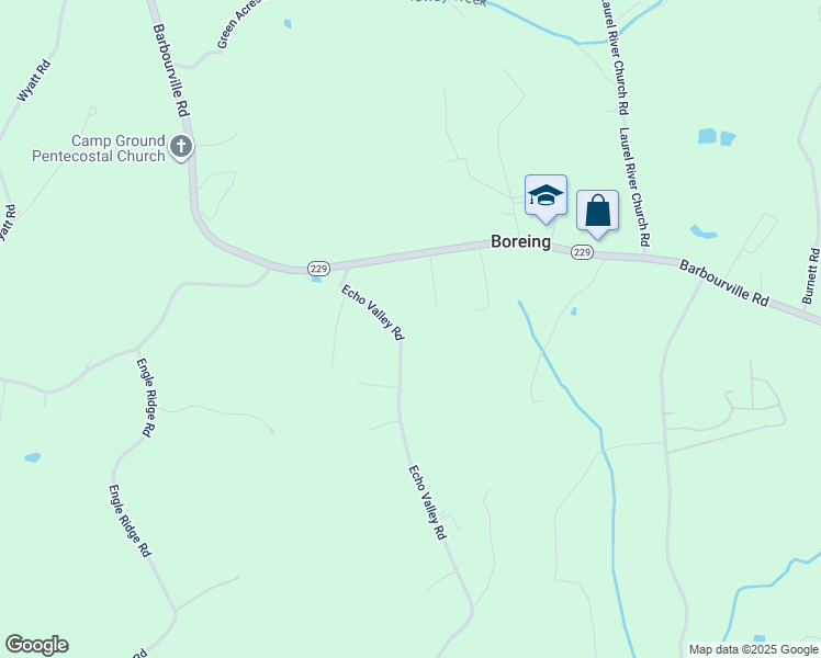map of restaurants, bars, coffee shops, grocery stores, and more near 5325 Echo Valley Road in Lily
