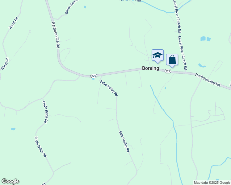 map of restaurants, bars, coffee shops, grocery stores, and more near 5325 Echo Valley Road in Lily